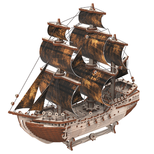 Bateau pirate en bois : à construire