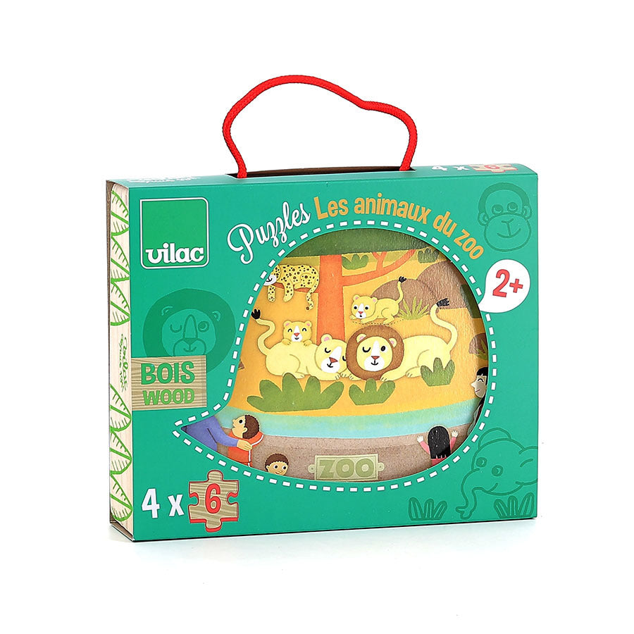 Coffret 4 puzzles en bois