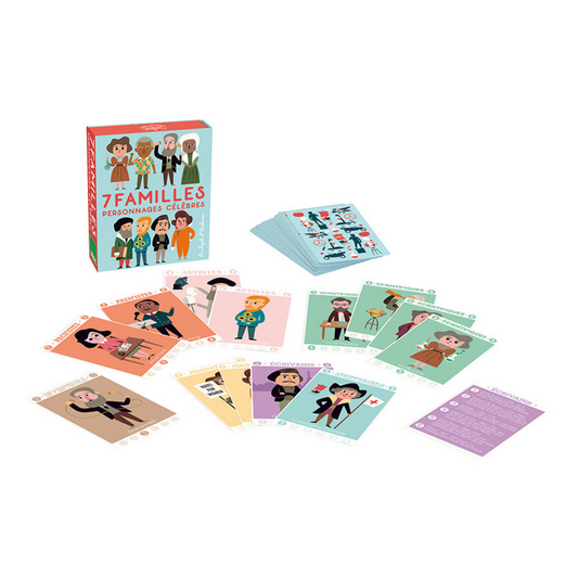 Jeu de 7 familles - personnages célèbres