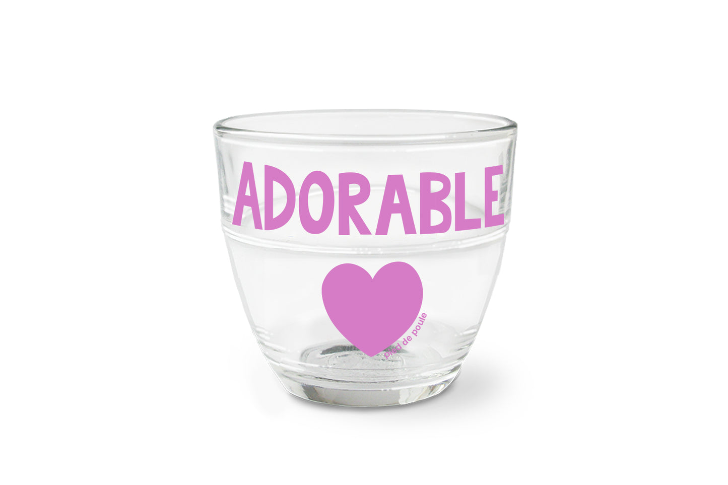 Verre Duralex - "ADORABLE"
