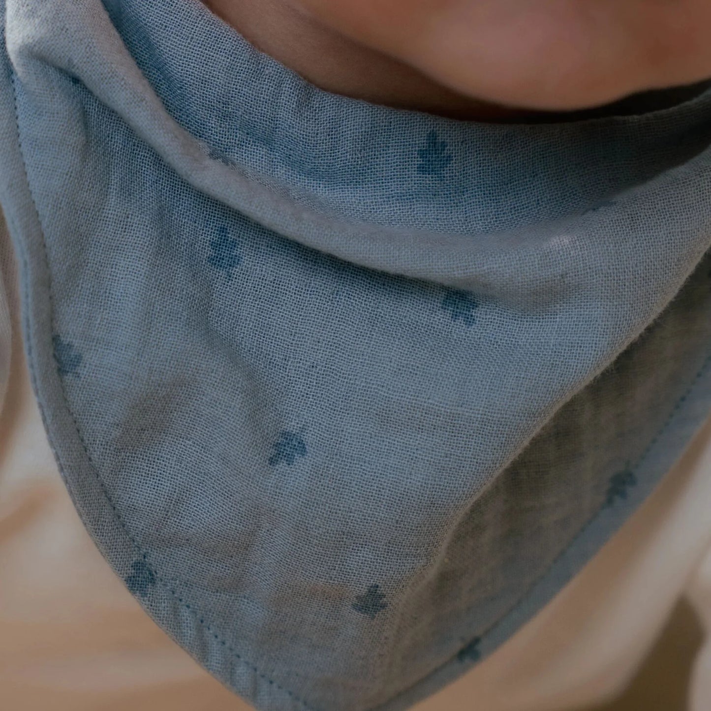 Set de 2 bavoirs bandana - Bleu