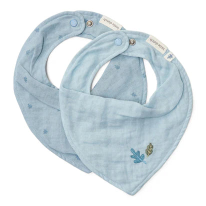 Set de 2 bavoirs bandana - Bleu