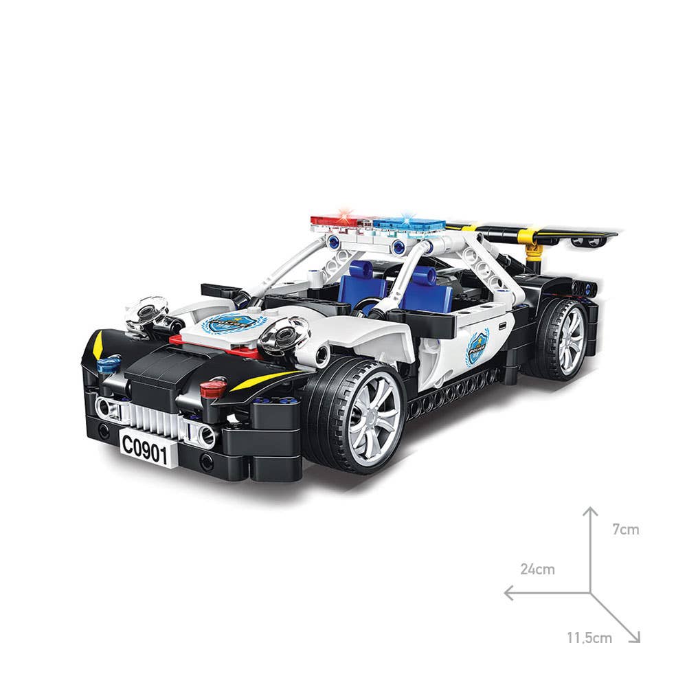 Voitures de Police Swat Technic Encaixes 8+