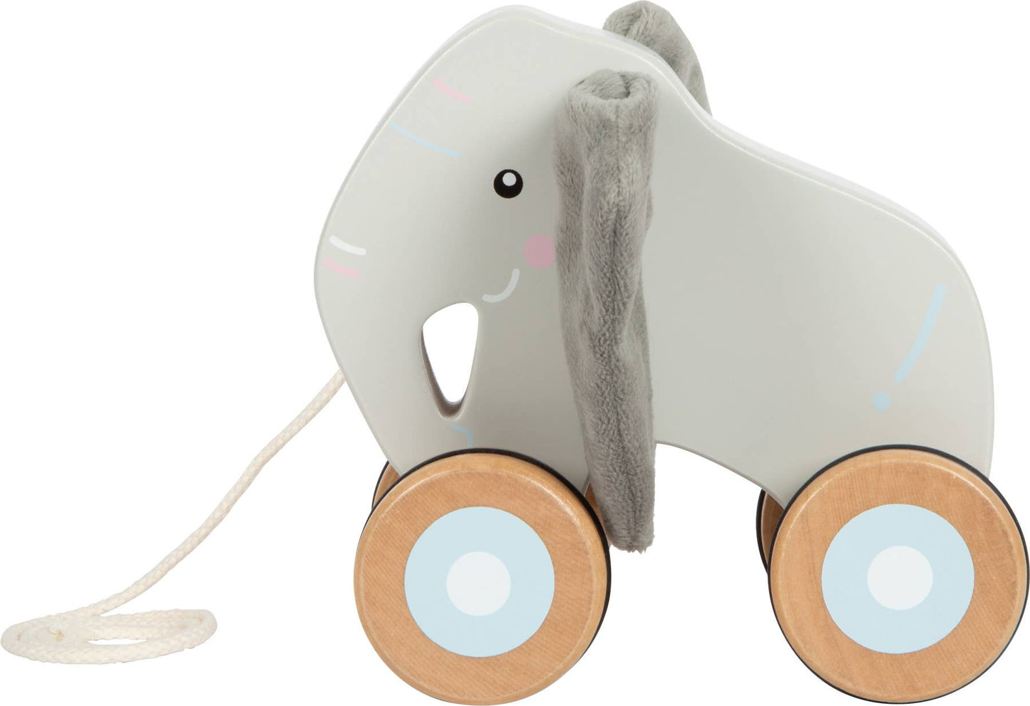 Éléphant à tirer avec oreilles crépitantes