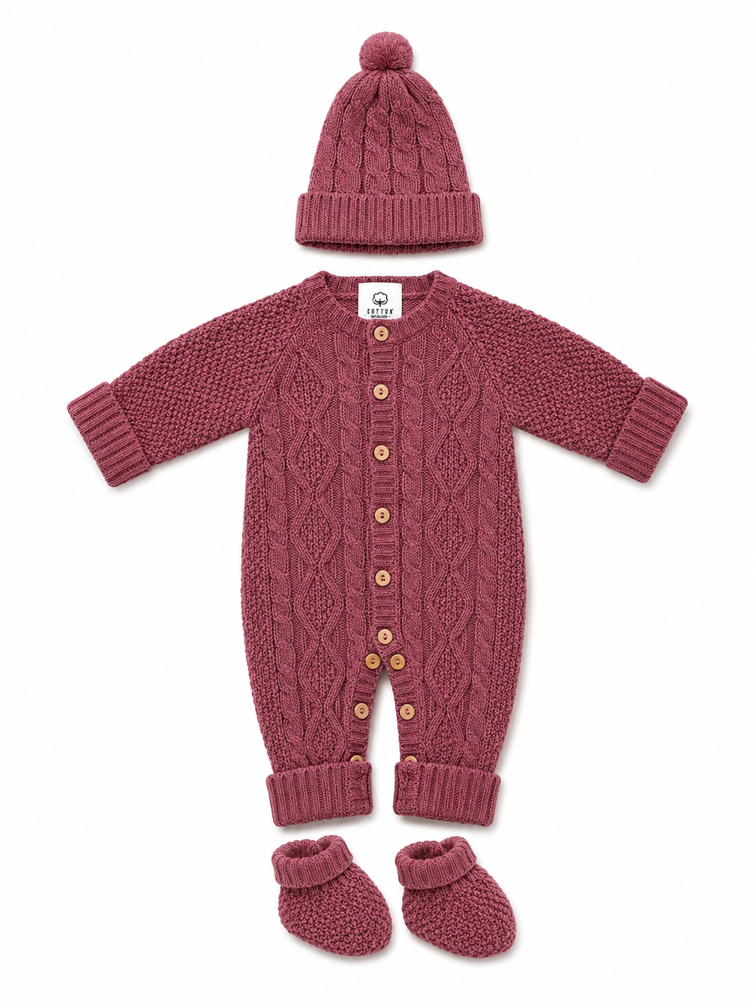 Ensemble CT162 : Combinaison, bonnet et chaussons