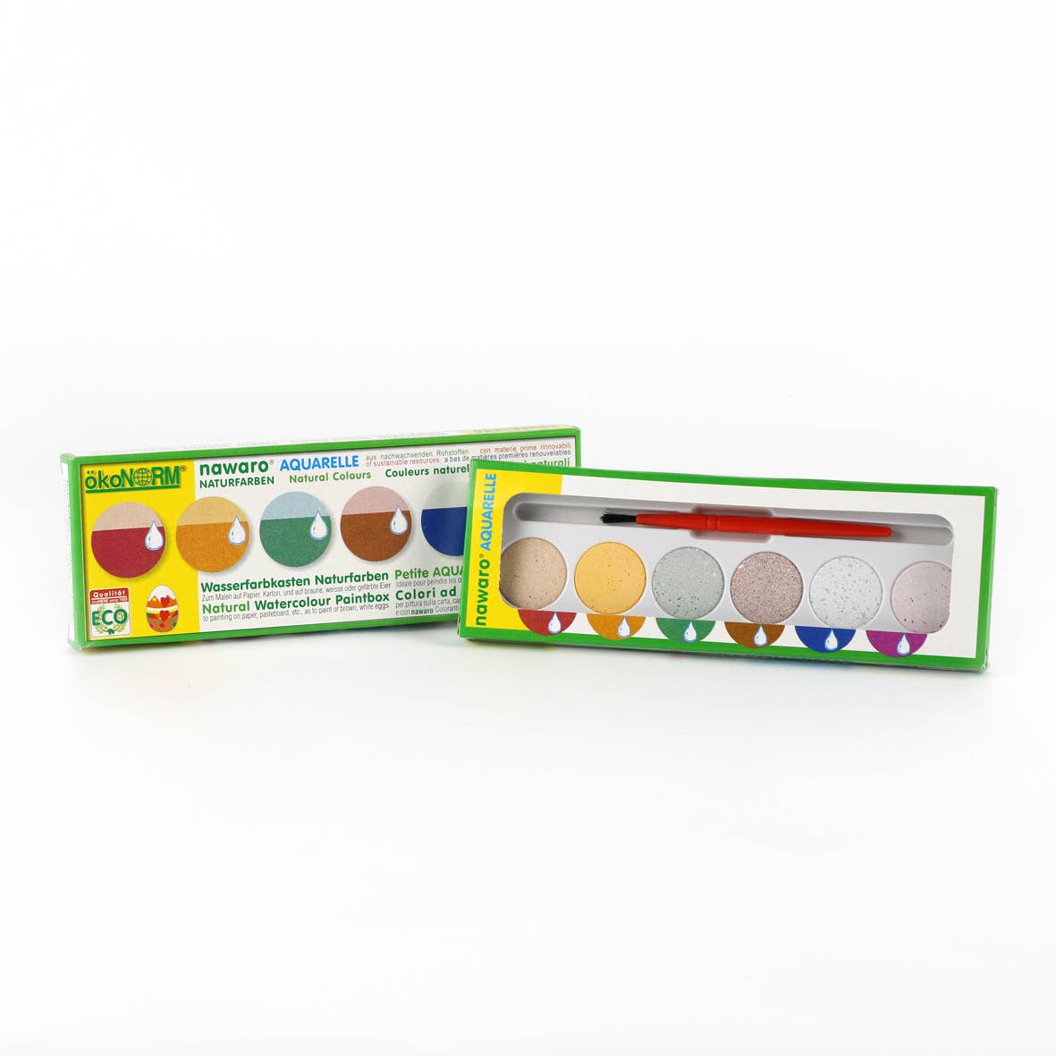 Boîte couleur Nawaro, étui en carton avec tablettes couleur Ø23mm