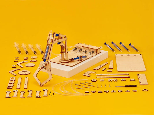 Kit de bricolage de bras robotique hydraulique, jouet éducatif STEM pour enfants