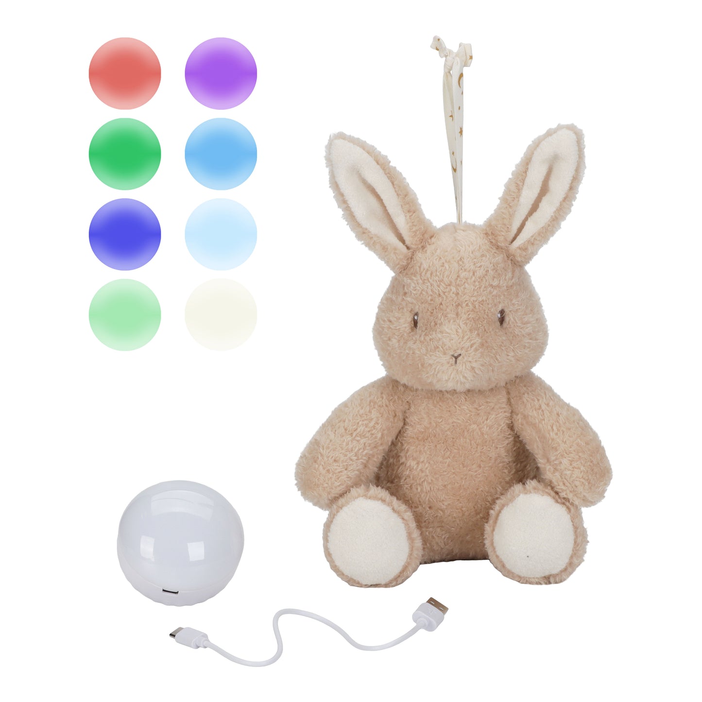 Peluche musicale et lumineuse - Lapin