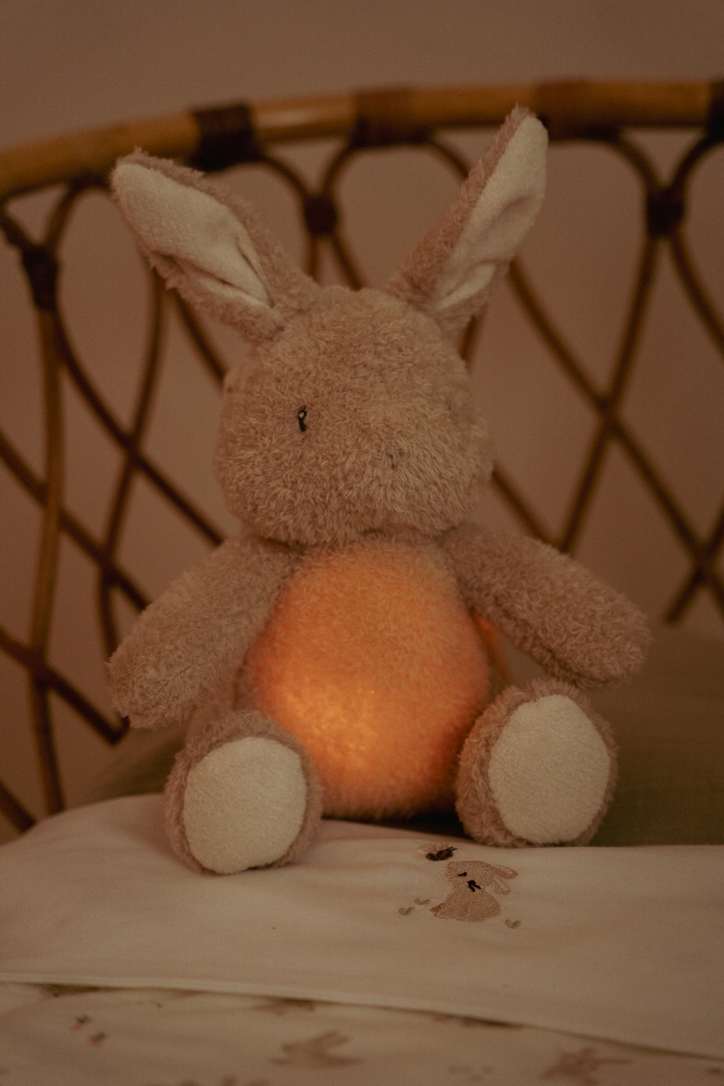 Peluche musicale et lumineuse - Lapin