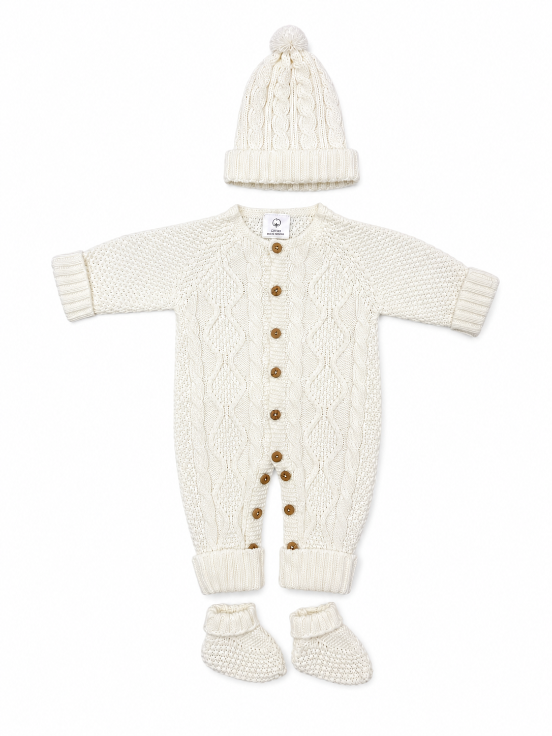 Ensemble CT162 : Combinaison, bonnet et chaussons