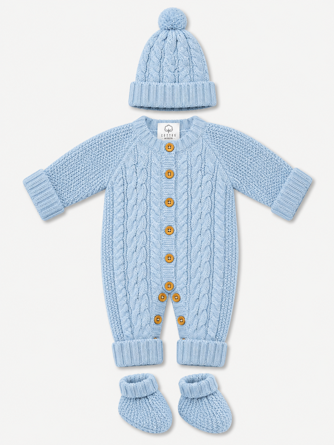 Ensemble CT162 : Combinaison, bonnet et chaussons