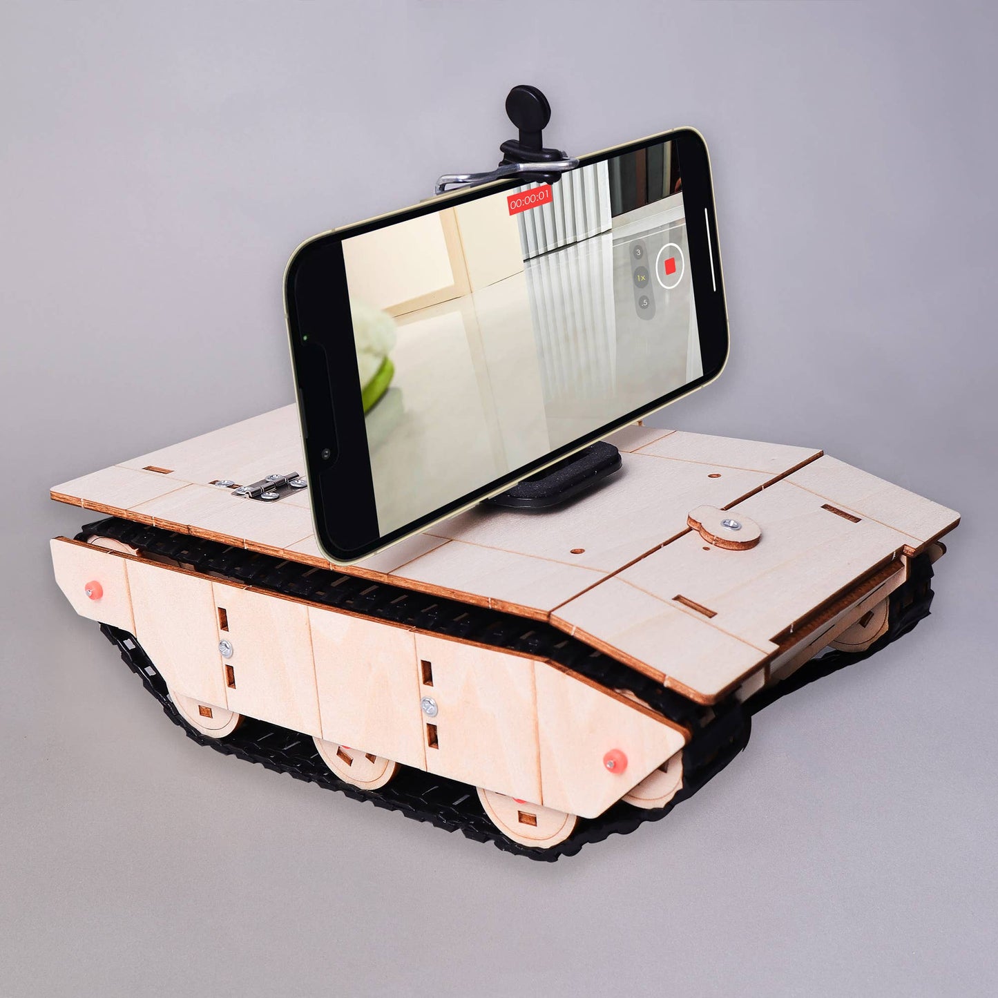 Kit DIY RC TankCam, Mode Tank et Caméra, Jouet STEM