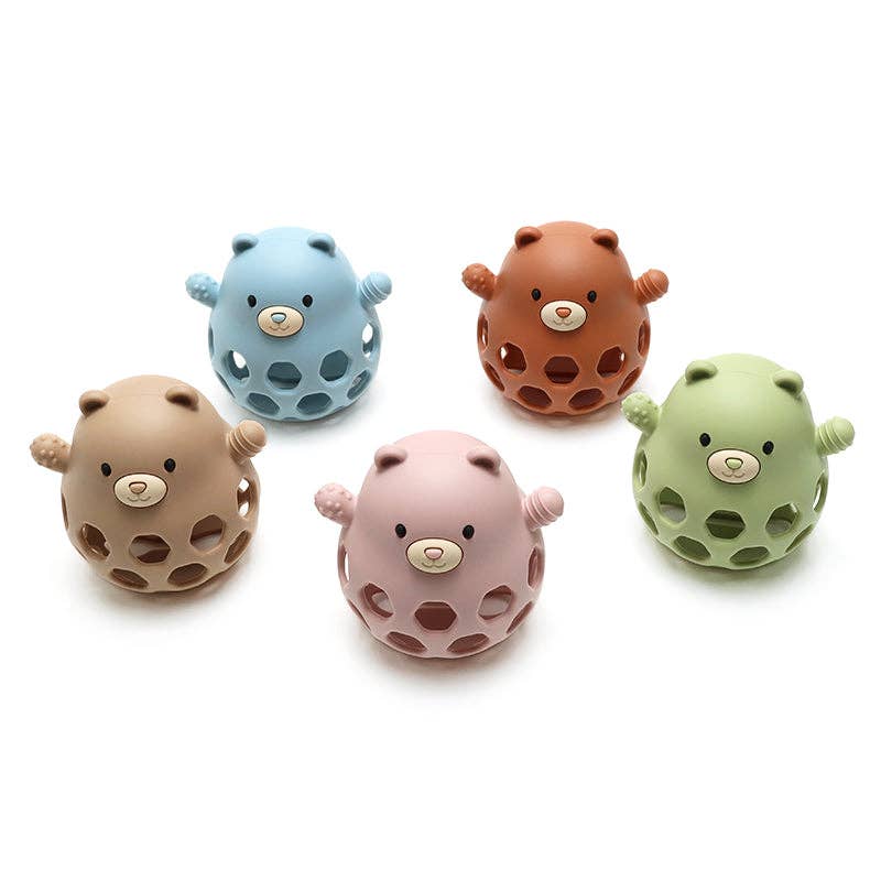 Balle de motricité en silicone Ours - Sable