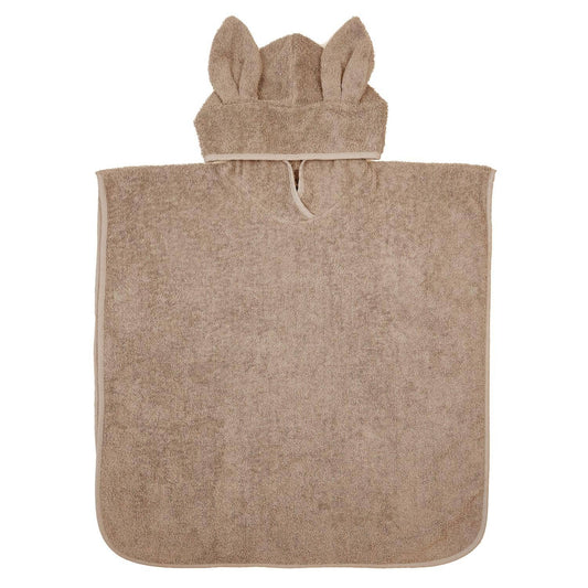 Poncho de bain biologique Lapin Sable