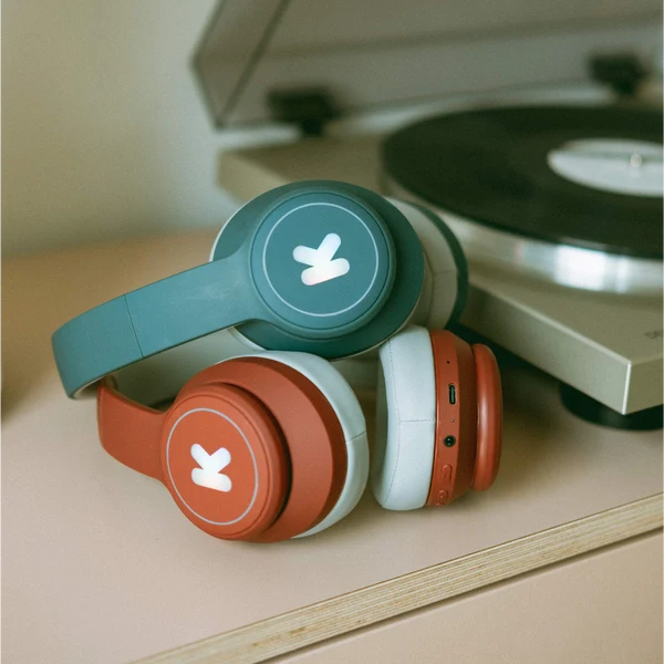 Casque audio bleu