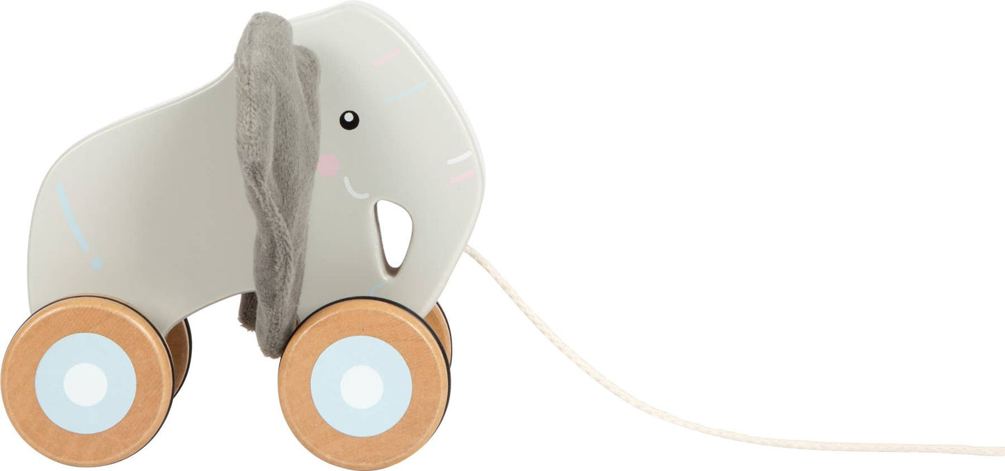 Éléphant à tirer avec oreilles crépitantes