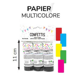 Canons à confettis multicolor
