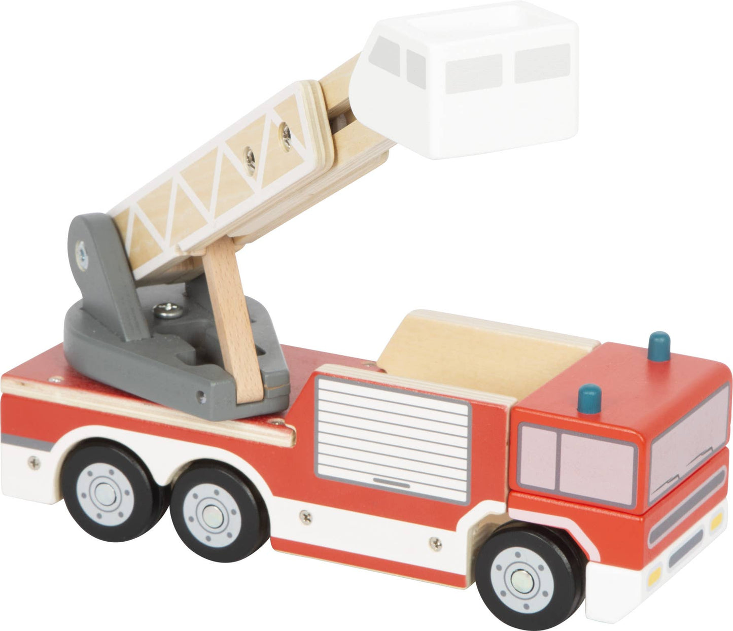 Camion de pompiers en bois avec échelle tournante | Véhicules | Jouet en bois