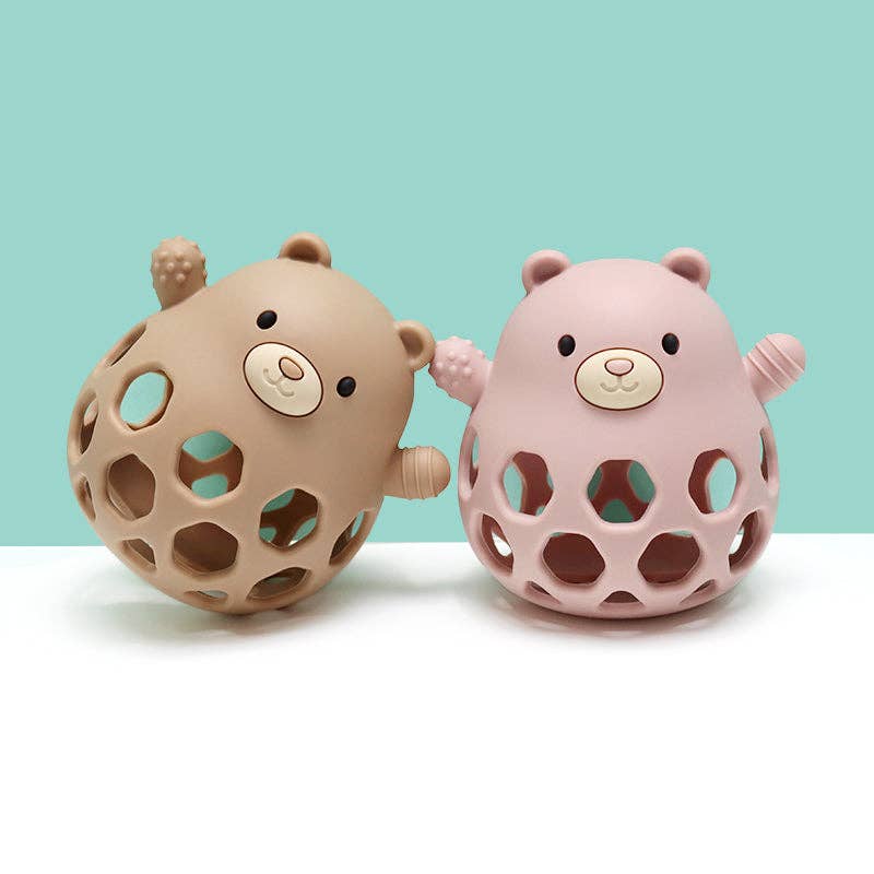 Balle de motricité en silicone Ours - Sable