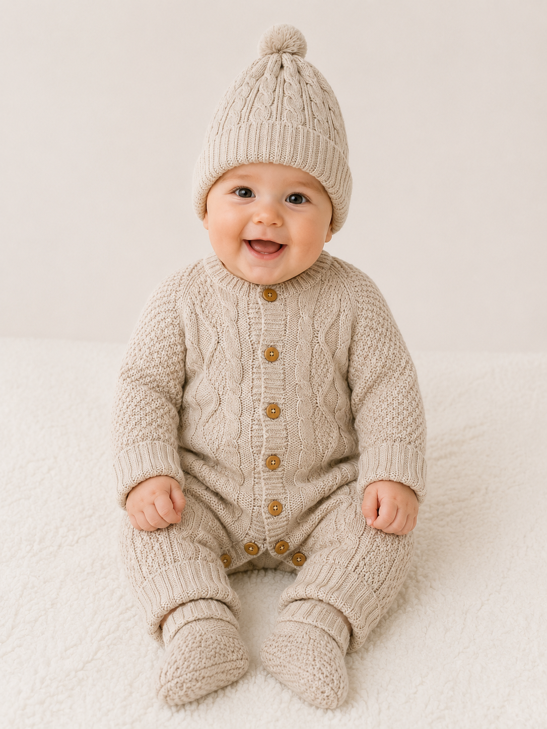 Ensemble CT162 : Combinaison, bonnet et chaussons