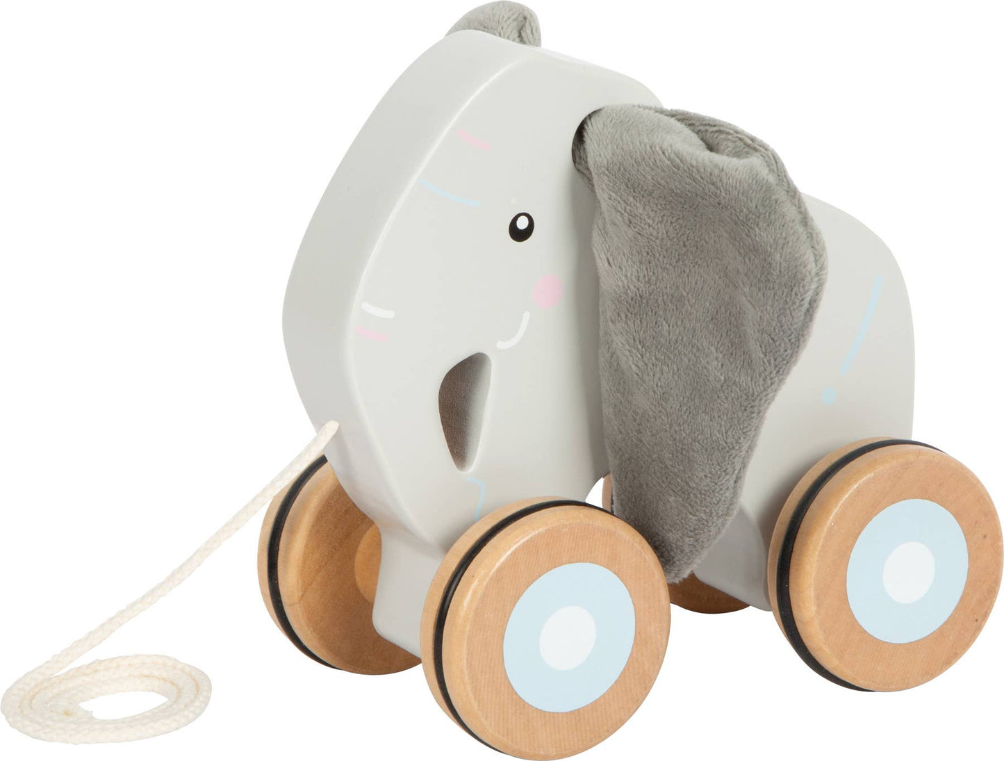 Éléphant à tirer avec oreilles crépitantes