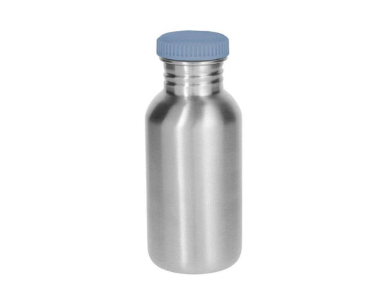 Gourde Acier Basique Bleue avec housse dinosaure 500ml