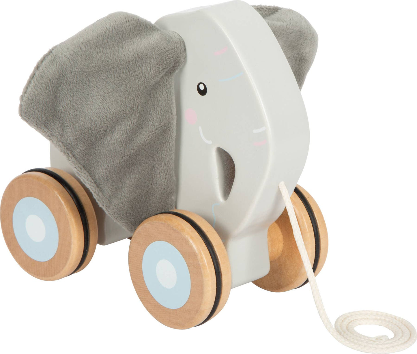 Éléphant à tirer avec oreilles crépitantes