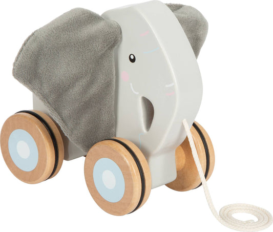 Éléphant à tirer avec oreilles crépitantes