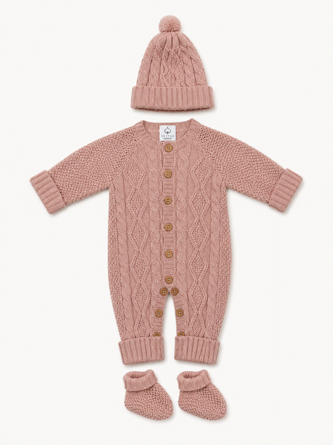 Ensemble CT162 : Combinaison, bonnet et chaussons