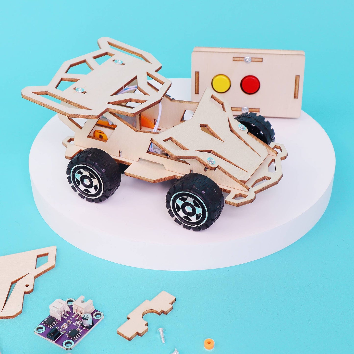 Kit voiture télécommandée à infrarouge à construire soi-même, jouet éducatif STEM