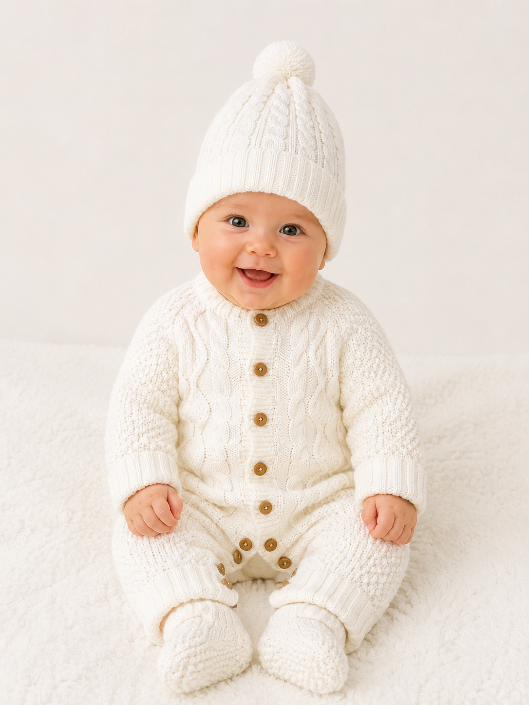 Ensemble CT162 : Combinaison, bonnet et chaussons