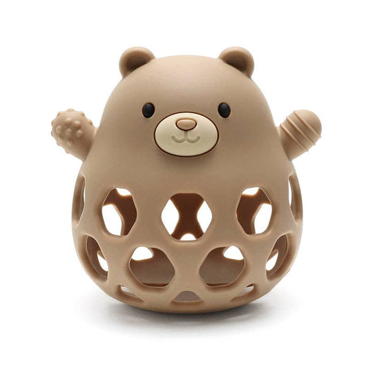 Balle de motricité en silicone Ours - Sable