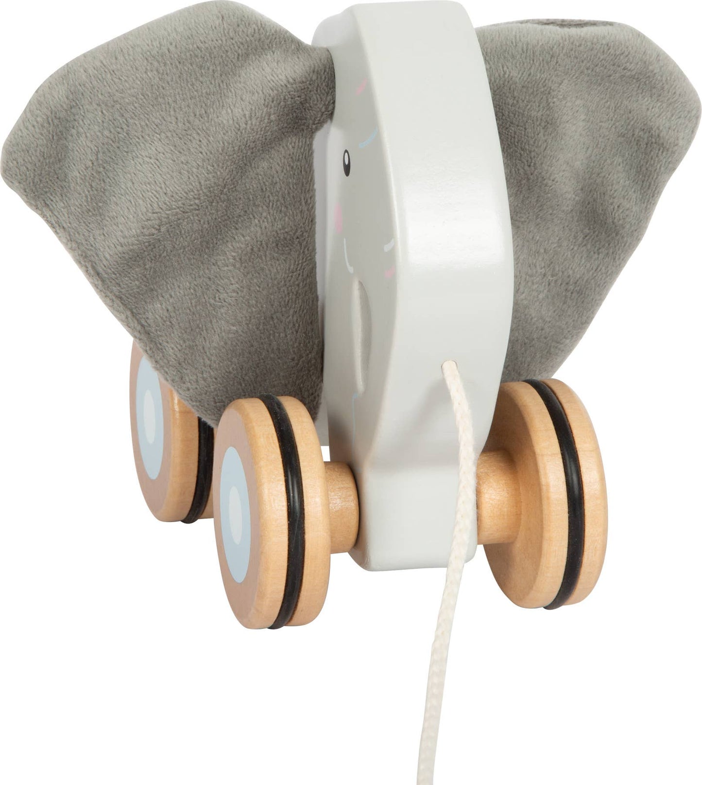 Éléphant à tirer avec oreilles crépitantes