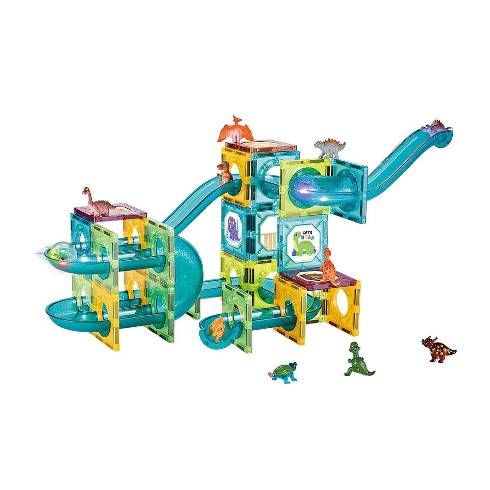 Jeu Magnétique Lumineux Dino 73 Pcs