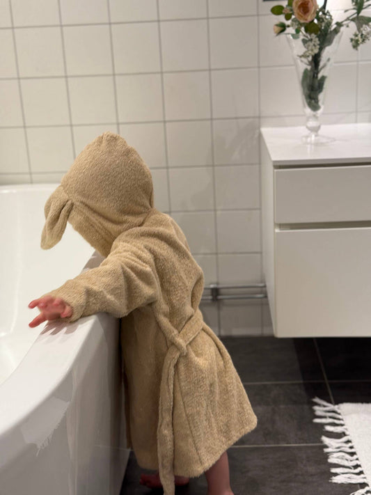 Peignoir de bain bio Rabbit Sand 2-4 ans