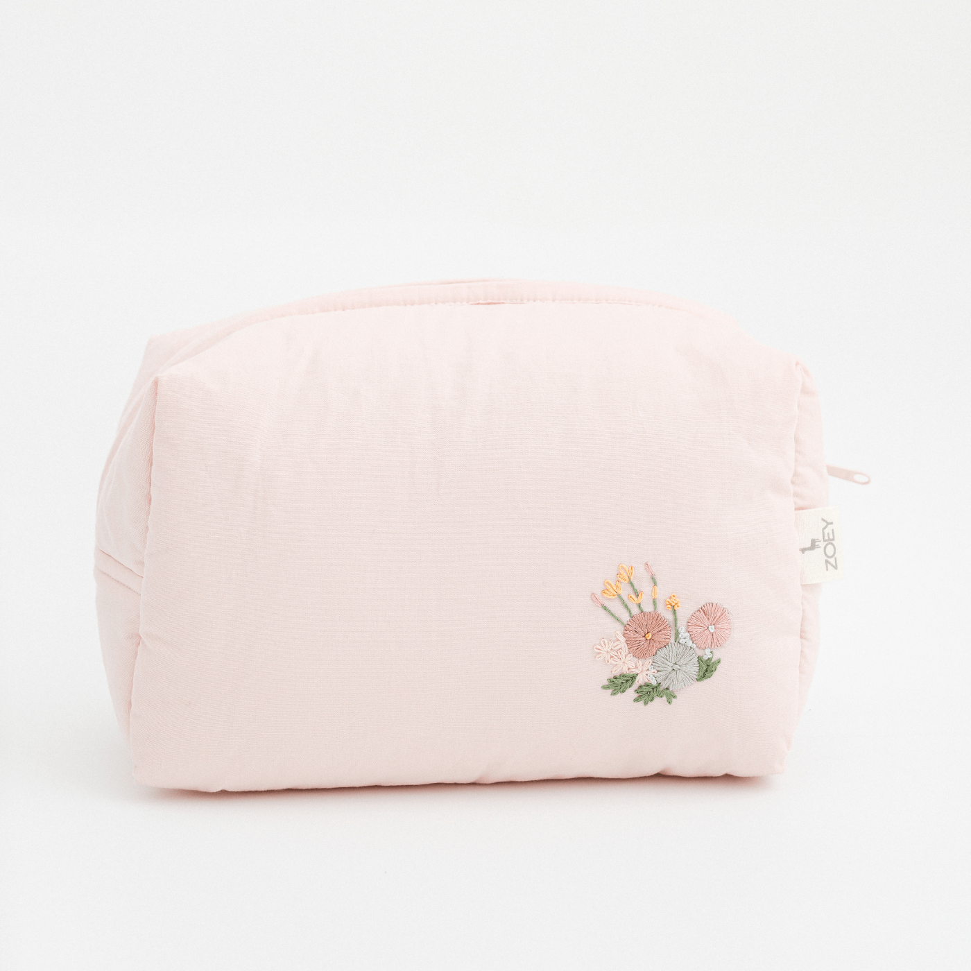 Sac à langer brodé à la main, motif chariot de prairie