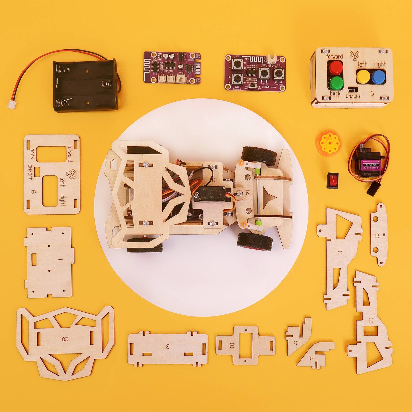 Kit de bricolage pour voiture télécommandée, jouet éducatif STEM