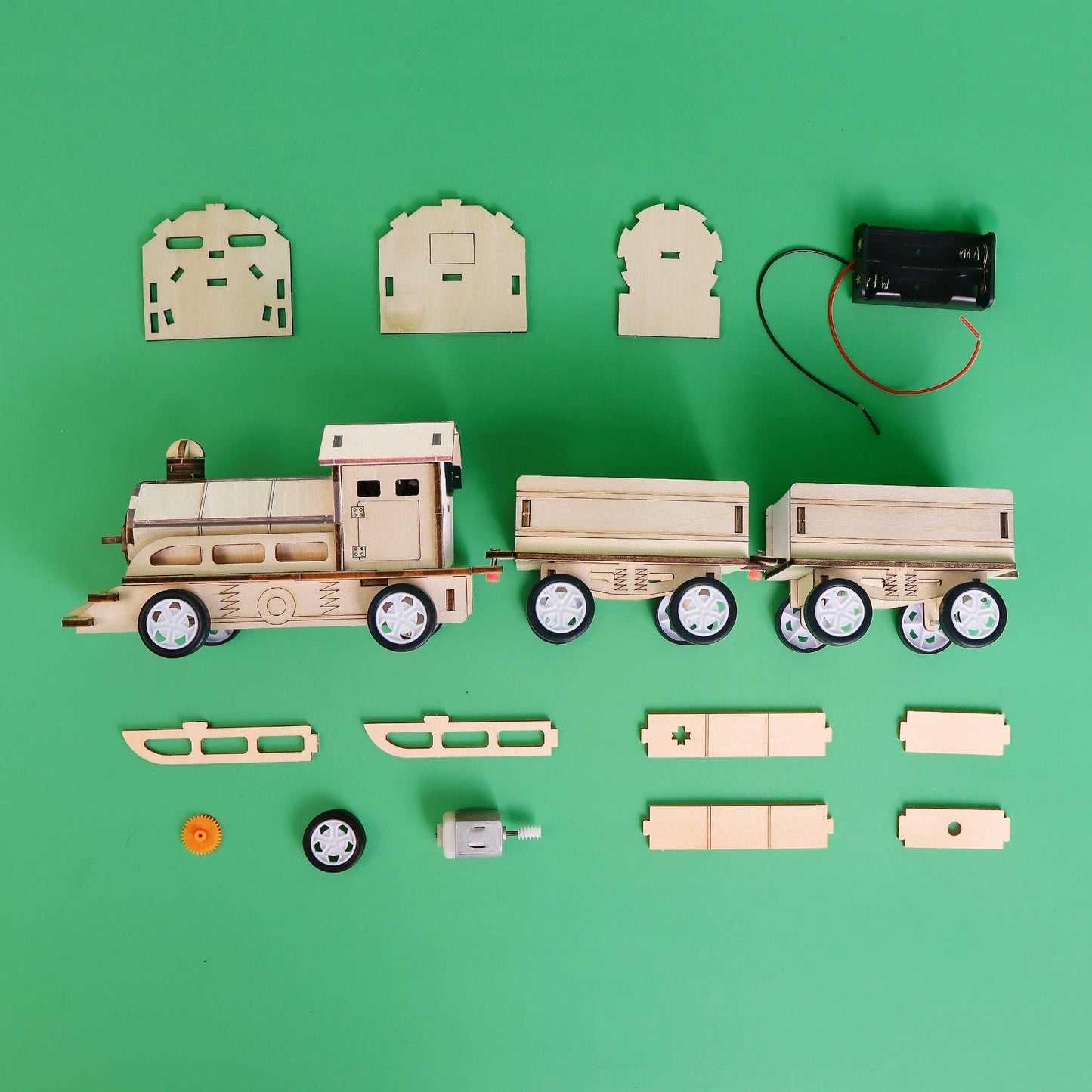 Kit DIY Train motorisé, jouet éducatif STEM pour enfants, kit de bricolage