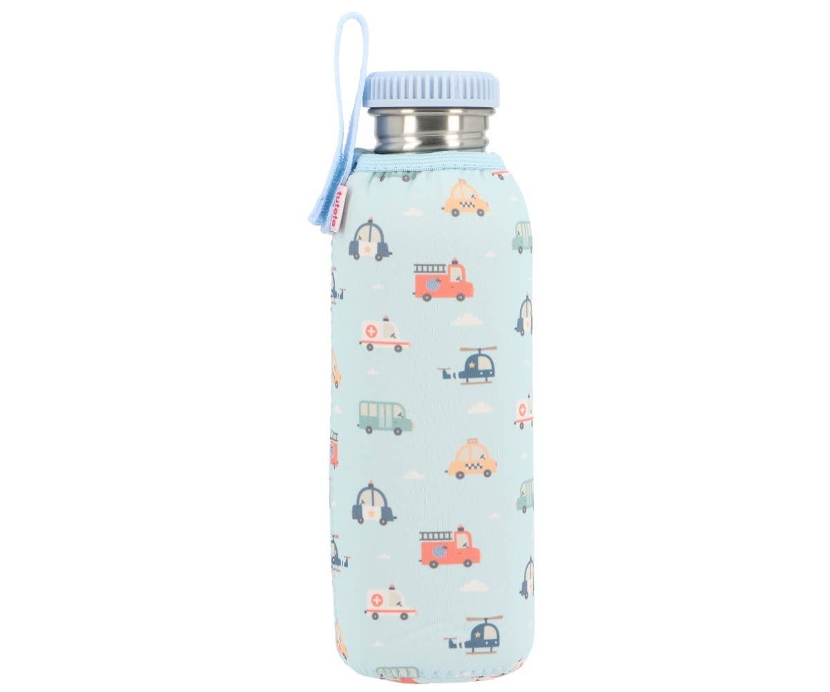 Gourde en Acier avec Étui City Cars 750ml