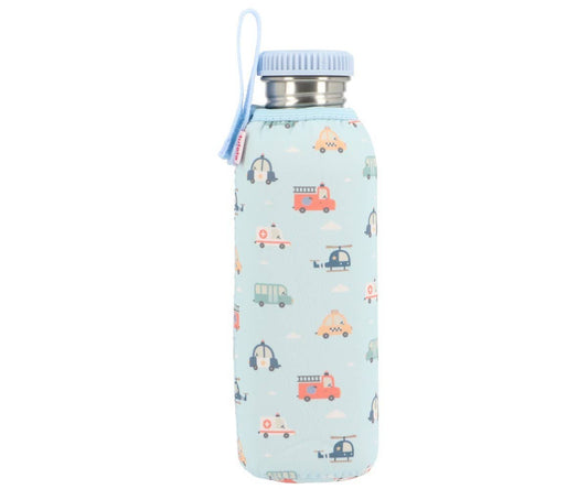 Gourde en Acier avec Étui City Cars 750ml
