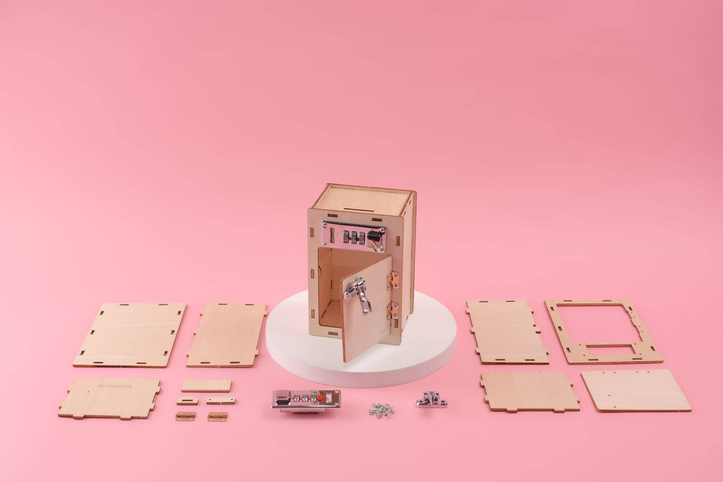 Kit de bricolage avec boîte de verrouillage à combinaison, kit de bricolage pour jouets éducatifs STEM