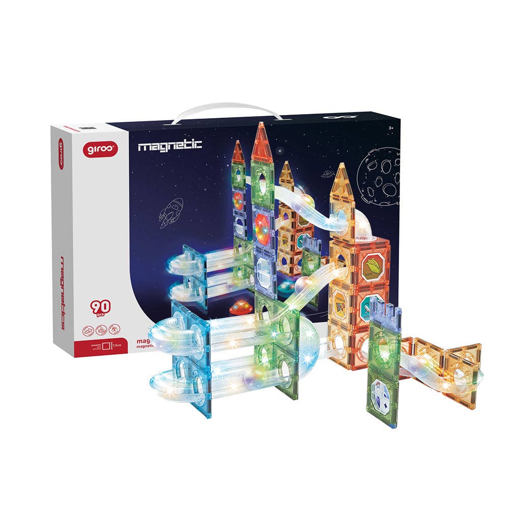 Jeu Magnétique Lumineux 90 Pcs