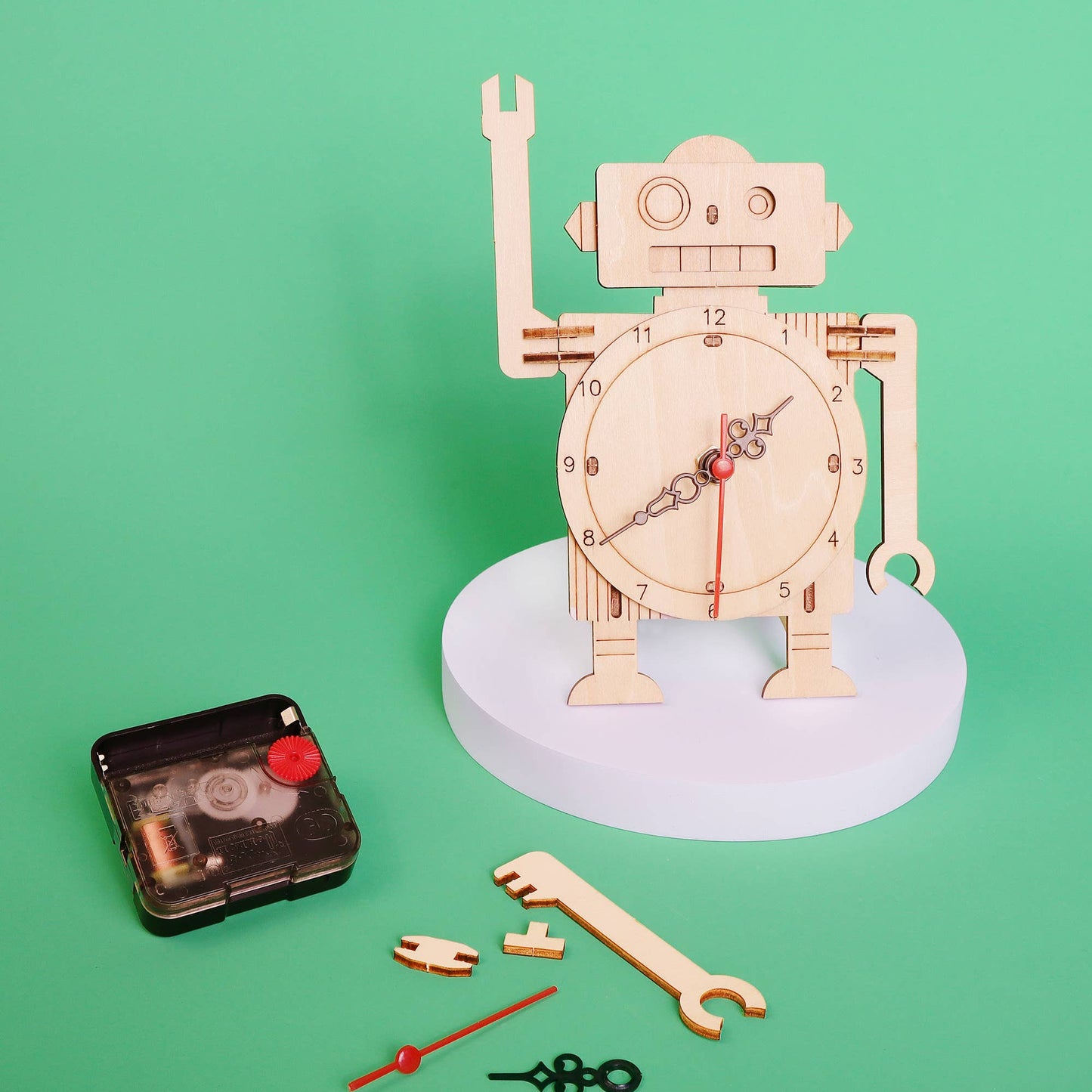Kit DIY d’horloge robot, jouet éducatif STEM pour enfants