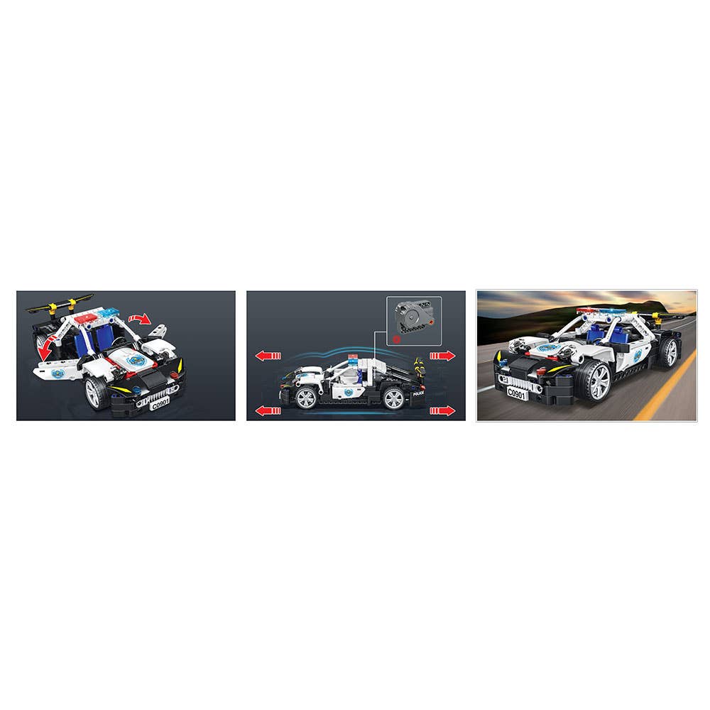 Voitures de Police Swat Technic Encaixes 8+