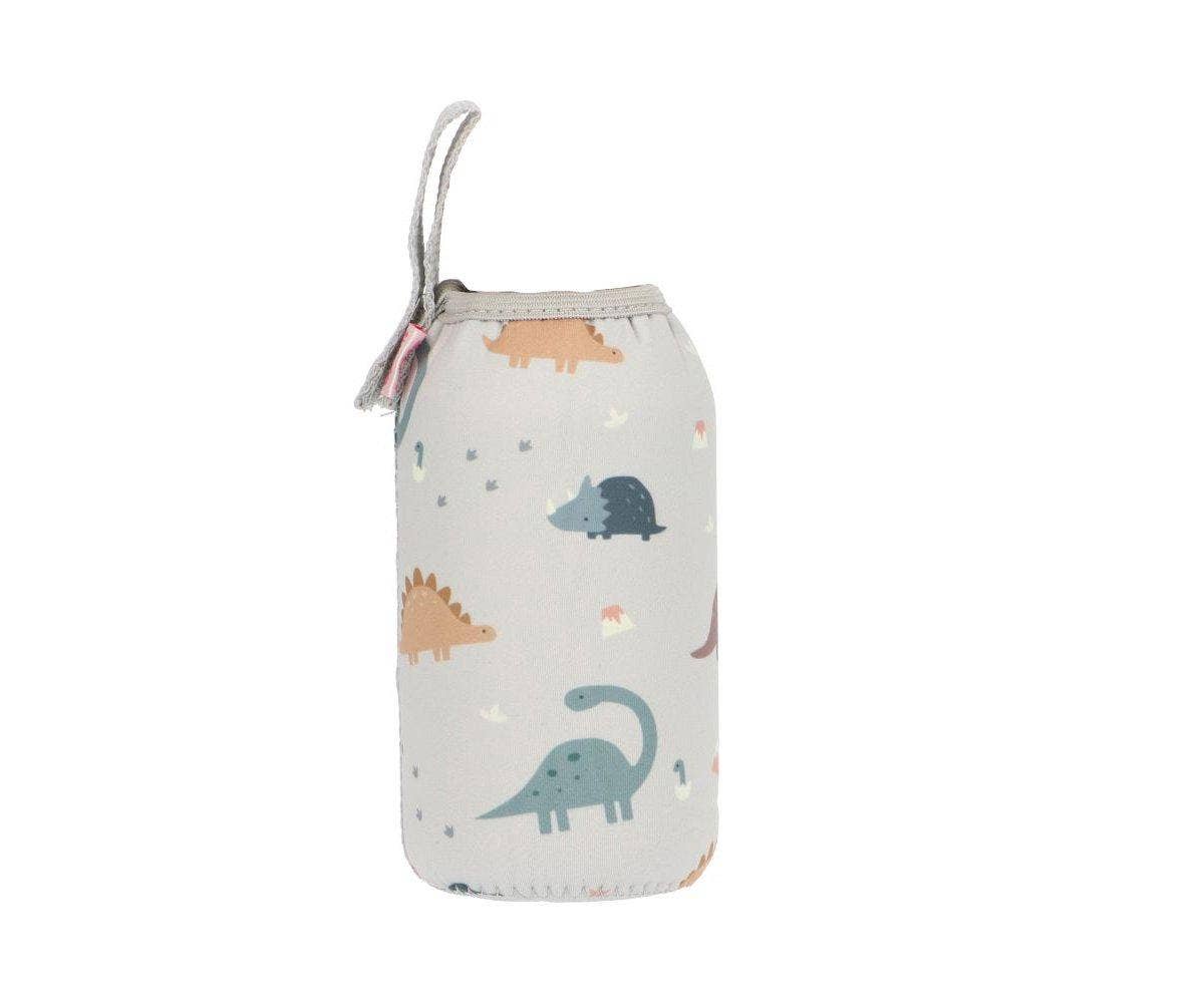 Gourde Acier Basique Bleue avec housse dinosaure 500ml