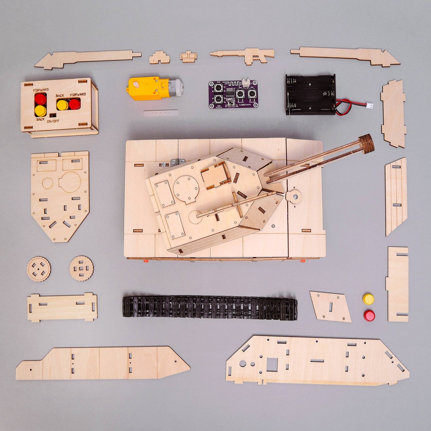 Kit DIY RC TankCam, Mode Tank et Caméra, Jouet STEM