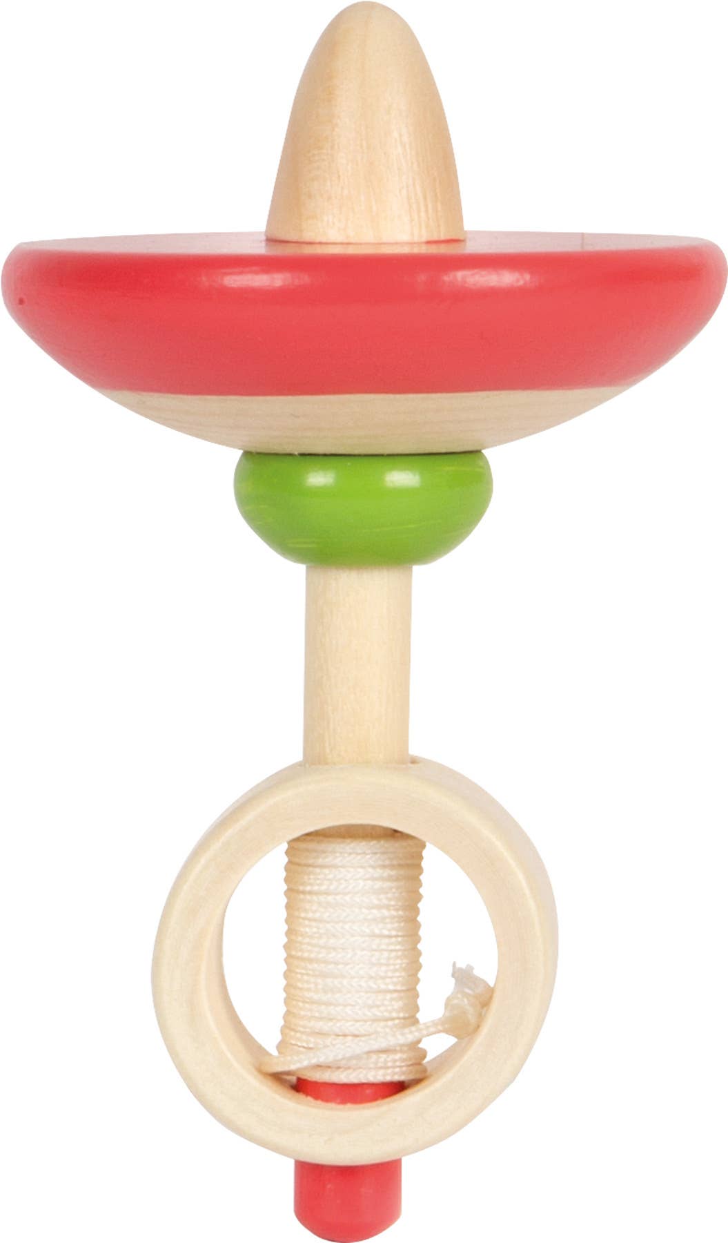 Ensemble de 12 toupies en bois à remontoir avec ficelle | jeux | jouets en bois
