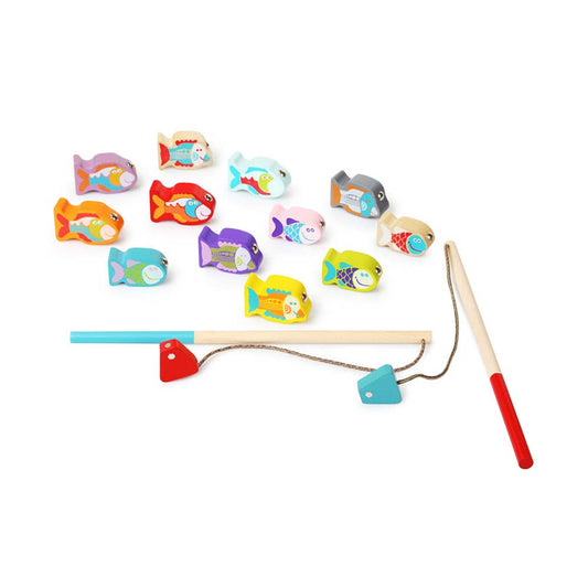 Cubika Jeu de Pêche en Bois 14 Pièces