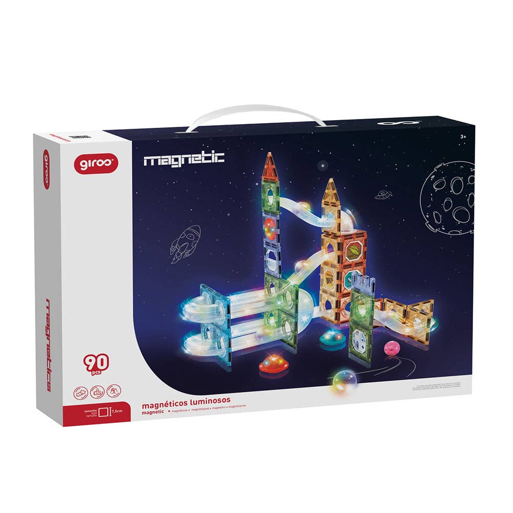 Jeu Magnétique Lumineux 90 Pcs