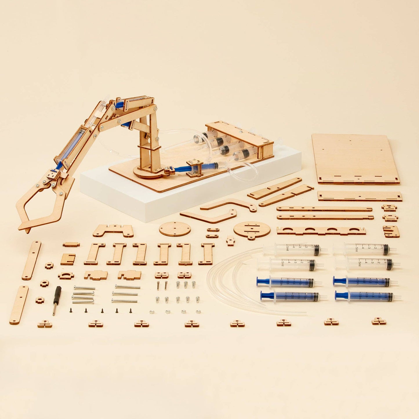 Kit de bricolage de bras robotique hydraulique, jouet éducatif STEM pour enfants